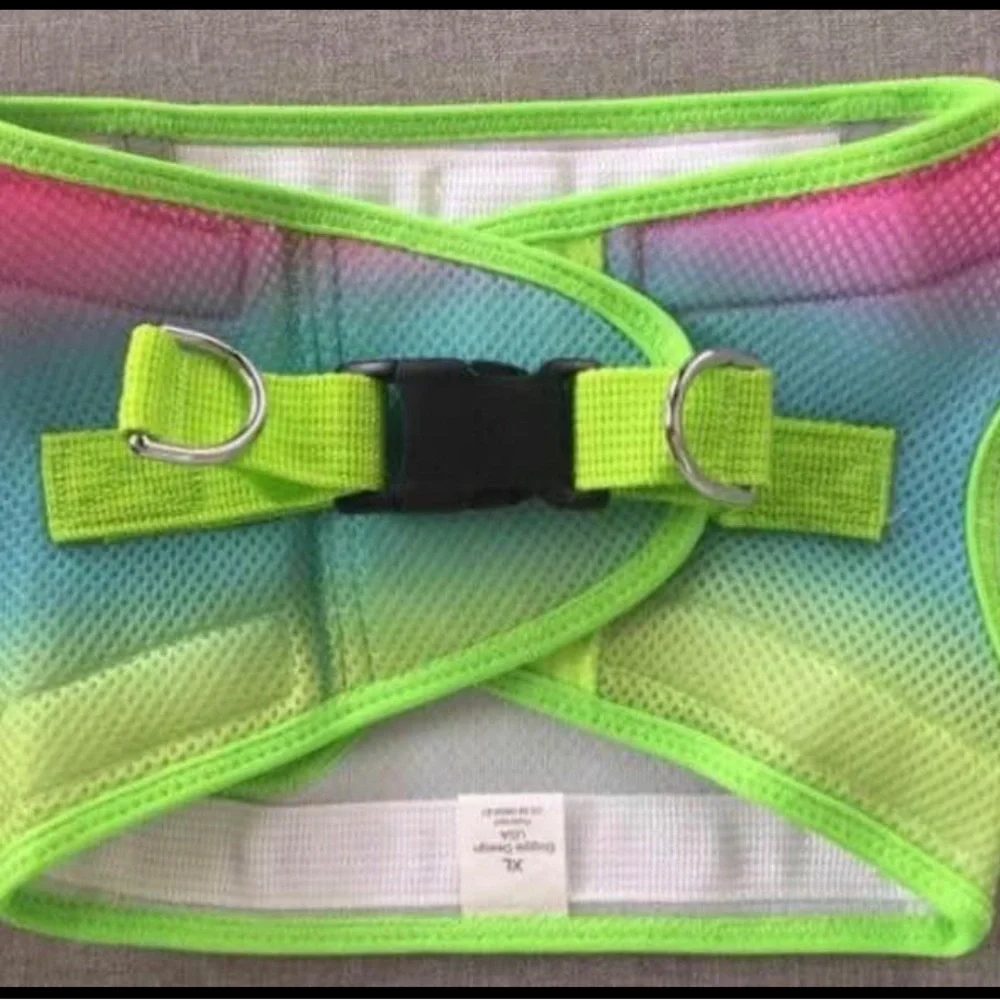 NWOT American River Rainbow Ombre Dog Harness Size XL